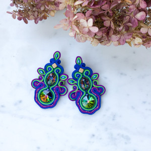 Kolorowe kolczyki z kryształami – Taste of Summer I