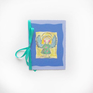 aniołek kartka na Boże Narodzenie, świąteczne kartki ręcznie rysowane, malowana ręcznie kartka z aniołkiem, rustykalne kartki na Święta, hand made kartki dla firm