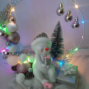 Ozdoba Bożonarodzeniowa, stroik z misiem