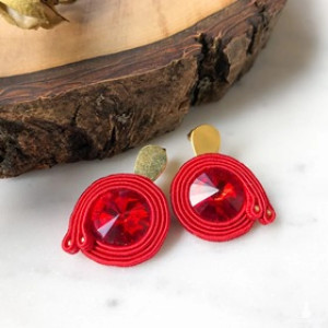 Kolczyki maluchy - czerwone