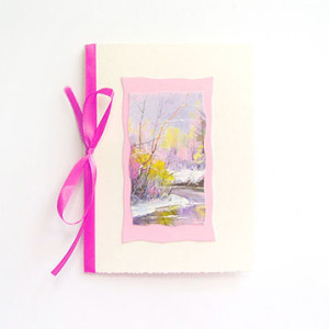 pastelowe kartki na Święta, pejzaż kartka bez życzeń, Boże Narodzenie kartka z pejzażem, zimowa kartka z krajobrazem, noworoczne kartki dla firm, kartki na Nowy Rok