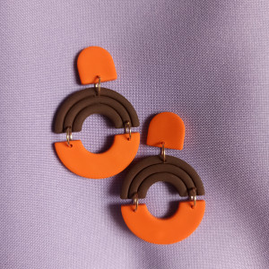 Kolczyki sztyfty półkola