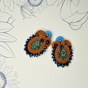 Danika - kolorowe kolczyki sutasz