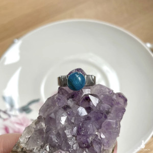 pierścionek APATYT stal chirurgiczna