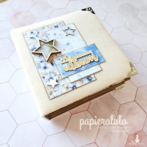 Album miękki na zdjęcia chłopca - prezent na roczek lub babyshower