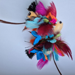 Kolczyki szalone pióra