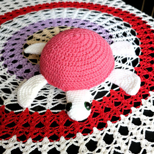 Szydełkowy żółw, maskotka żółw, przytulanka, zabawka żółwik