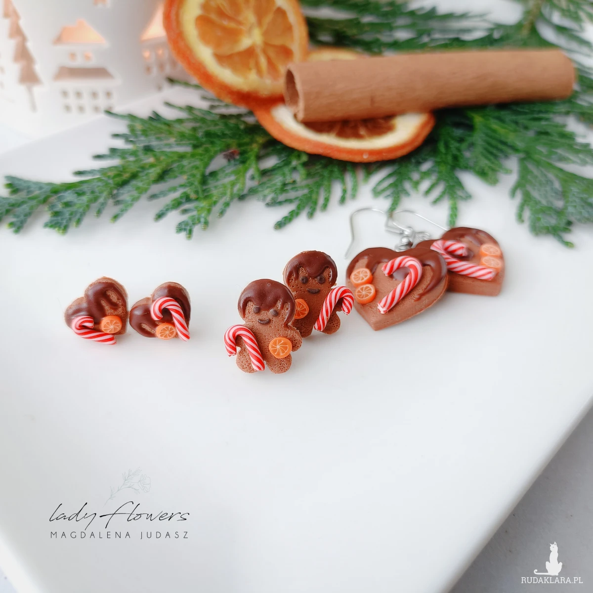 Kolczyki piernikowe ludki