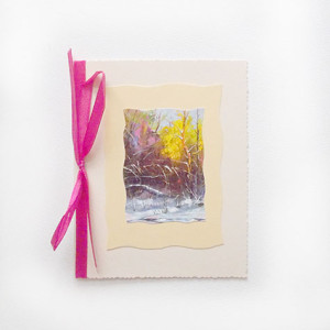 pastelowe kartki na Boże Narodzenie, świąteczne kartka z pejzażem, noworoczne kartka z krajobrazem, pejzaż kartki na Nowy Rok, zimowe kartki bez życzeń,