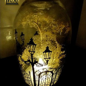 Lampion świąteczny na baterie