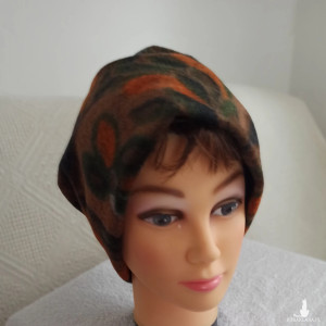 Czapka z flauszyku na podszewce