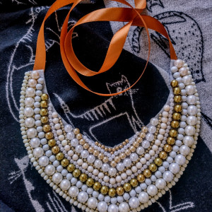 Perłowy naszyjnik XXL