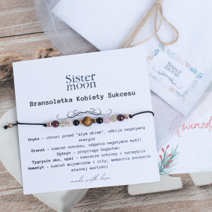 Bransoletka Kobiety Sukcesu z Granatem