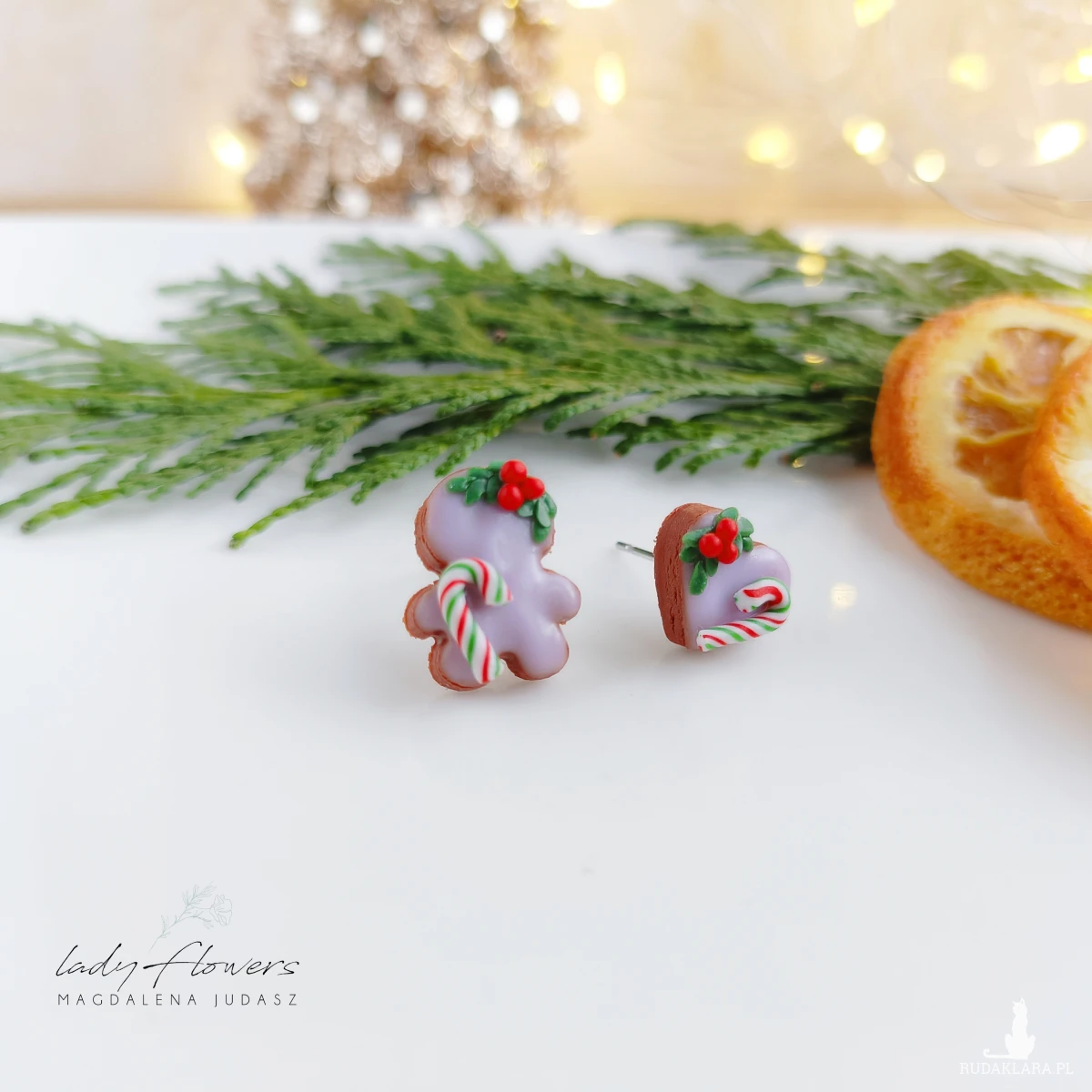 Świąteczne kolczyki