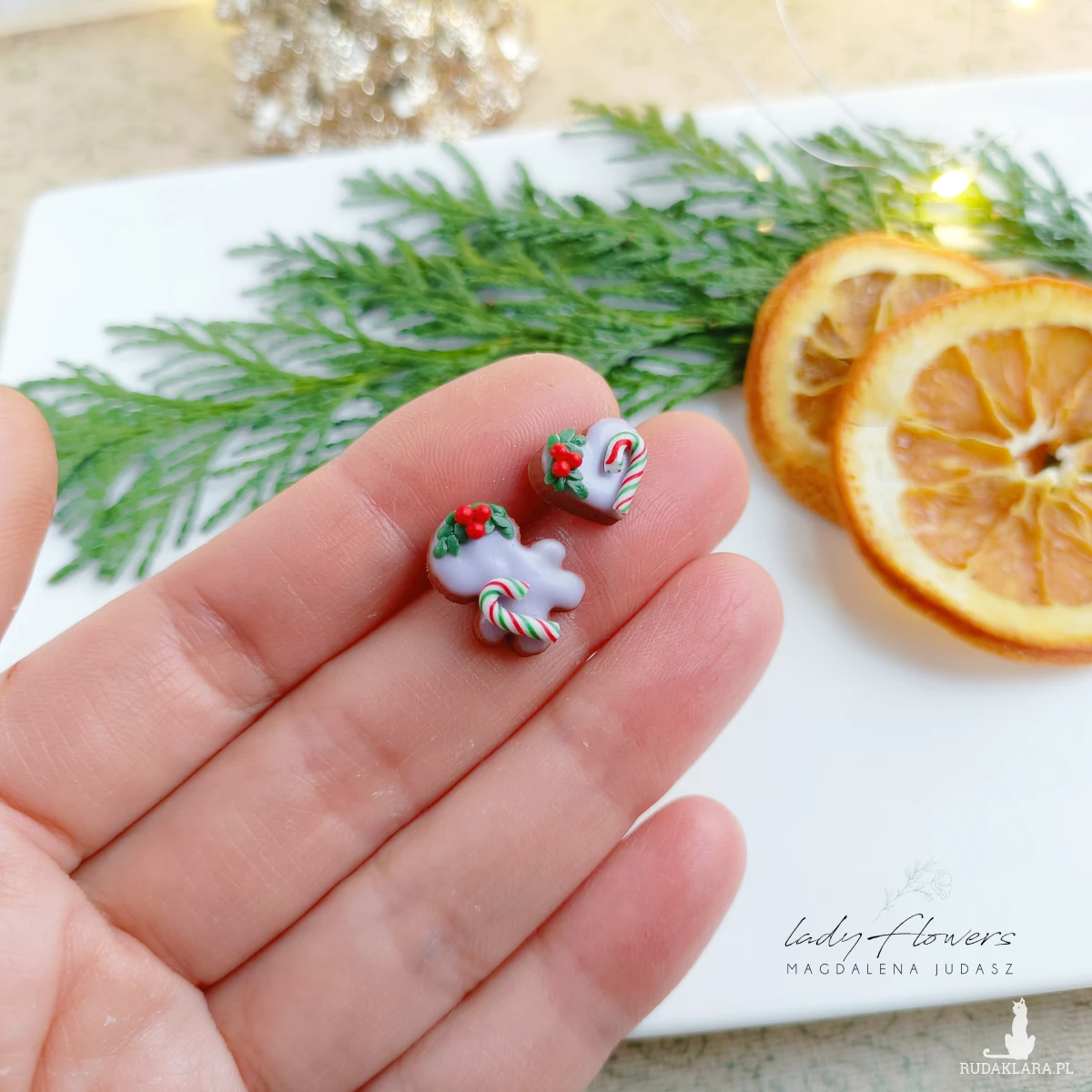 Świąteczne kolczyki