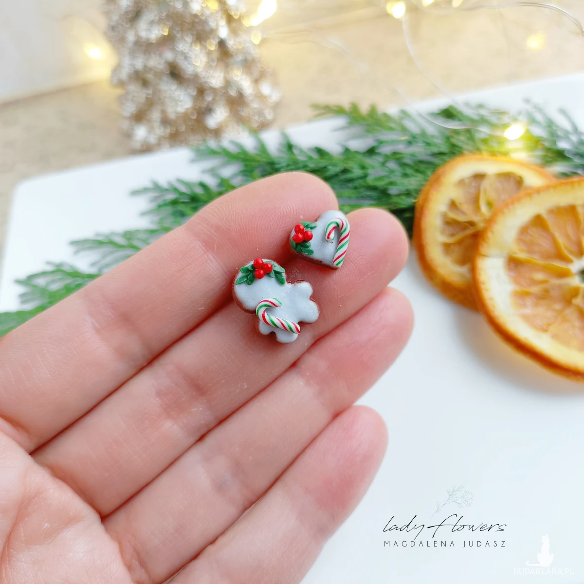 Świąteczne kolczyki