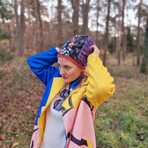 Czapka patchworkowa  boho