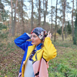 Czapka patchworkowa  boho