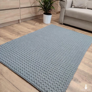 Dywan szydełkowy prostokątny ze sznurka 90cmx150cm