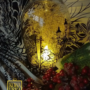 Lampion świąteczny na baterie