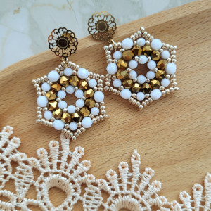 Kolczyki gwiazdy gold