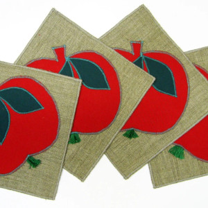 Komplet 4 podkładek pod filiżanki