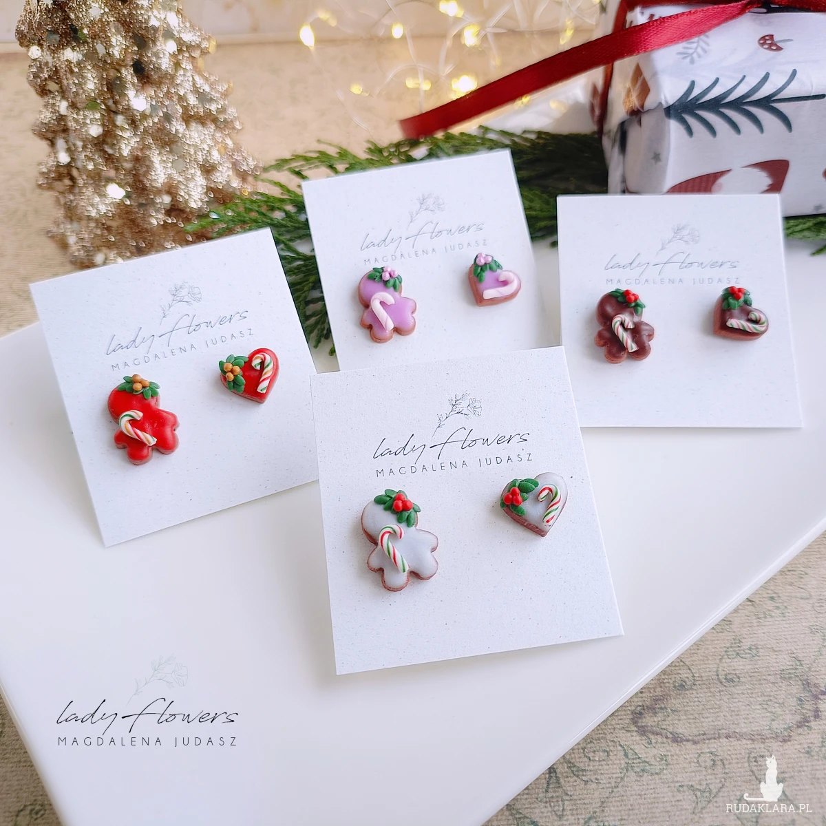 Świąteczne kolczyki