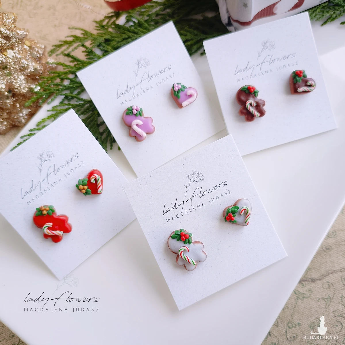 Świąteczne kolczyki