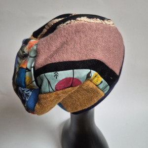 Czapka patchworkowa  boho