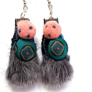 kolczyki handmade -na swoim ślubie w rachunkach sie gubię X1