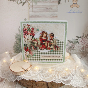 Kartka świąteczna, Boże Narodzenie życzenia prezent 5 GOTOWA