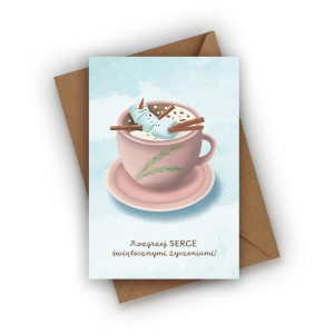 Kartka świąteczna- Rozgrzej serce świątecznymi życzeniami!