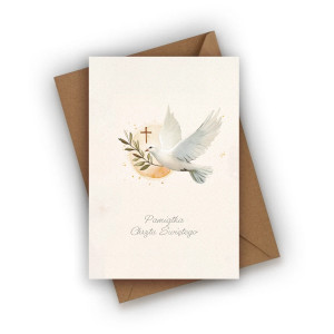 Kartka na Chrzest Święty- Pamiątka Chrztu Świętego