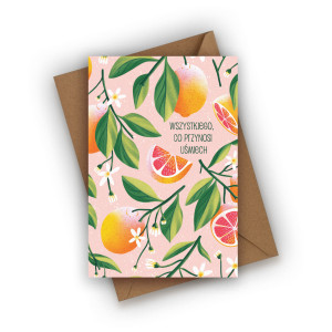 Kartka urodzinowa- Wszystkiego, co przynosi uśmiech!