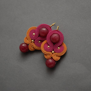 kolczyki lub klipsy sutasz z agatami