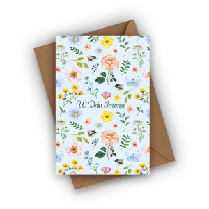 Kartka imieninowa- W Dniu Imienin