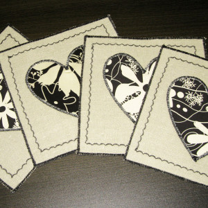 Lniane podkładeczki pod filiżanki