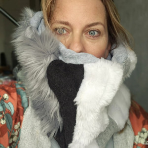 Komin patchworkowy  kolorowy unisex