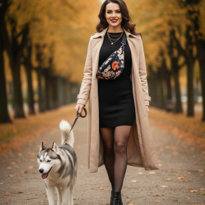 Nerka damska pikowana wodoodporna Kwiaty Npik02