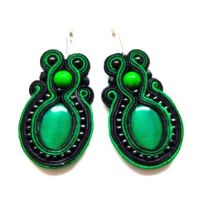 kolczyki sutasz Green Grass