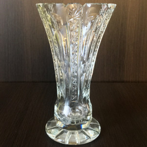 Bardzo stary kryształowy wazon - PRL