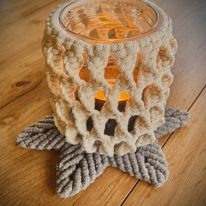 Lampion-makrama, dekoracje świąteczne, ozdoba do domu, ozdoba świąteczna