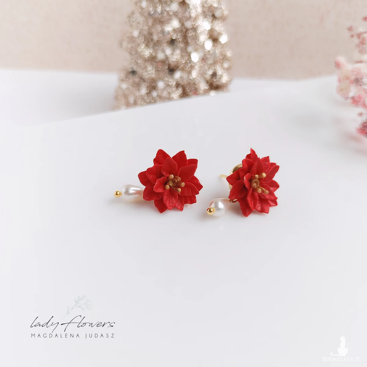 Kolczyki czerwone poisencje