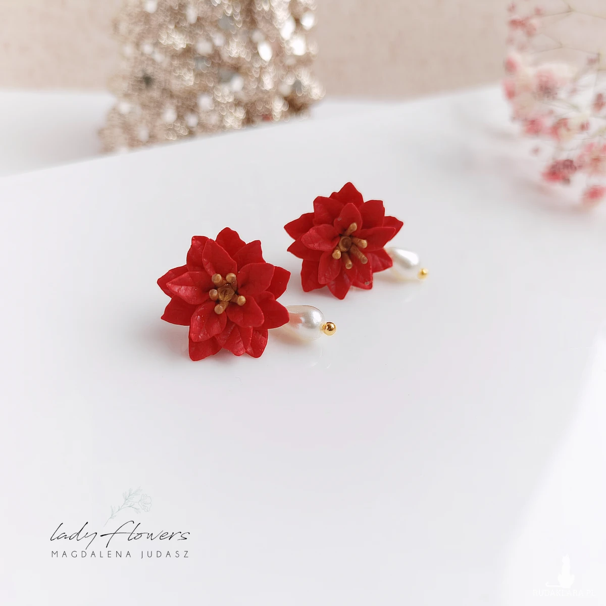 Kolczyki czerwone poisencje