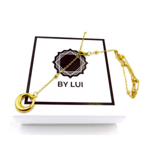 Długi Łańcuszek z Zawieszką Grube Kółeczko BASIC