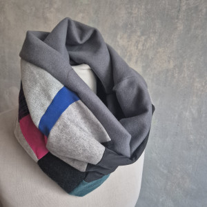 Komin patchworkowy  kolorowy unisex