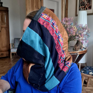 Komin patchworkowy  kolorowy unisex