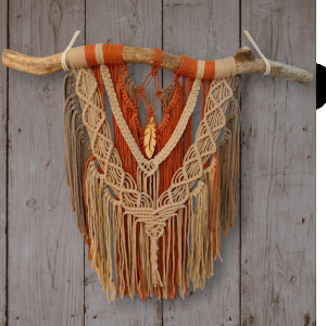 Makrama Boho Listopadowa Magia 83x78 cm