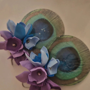 Kolczyki kwiaty  leciutkie cudne