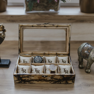 Pudełko na zegarki, bransoletki i łańcuszki, Drewniane na zegarki, bransoletki i łańcuszki